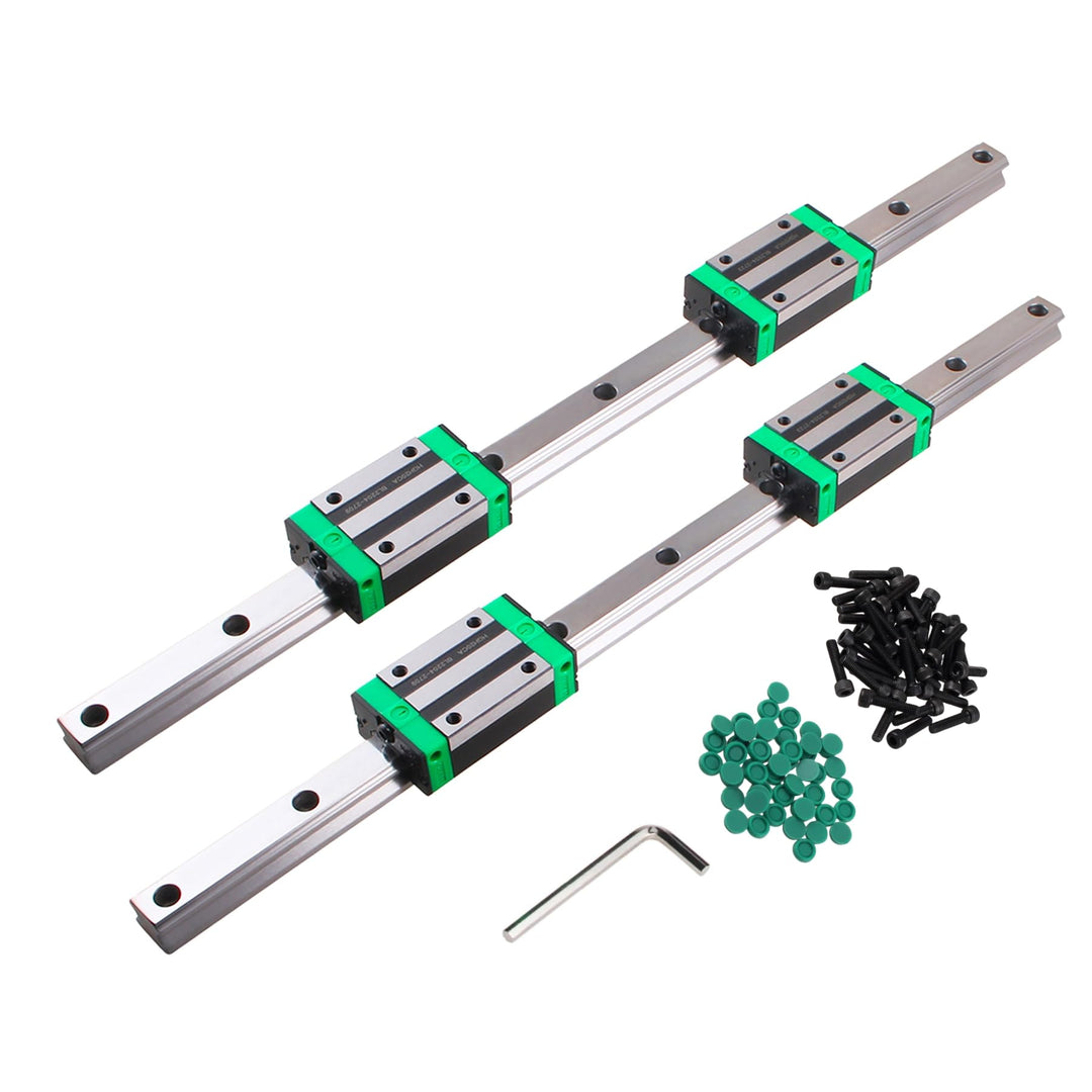 HGR20 Linearführung set 2 Stücke HGR20-1200 mm Linearführungsschiene + 4 Stück HGH20 Gleitblock für