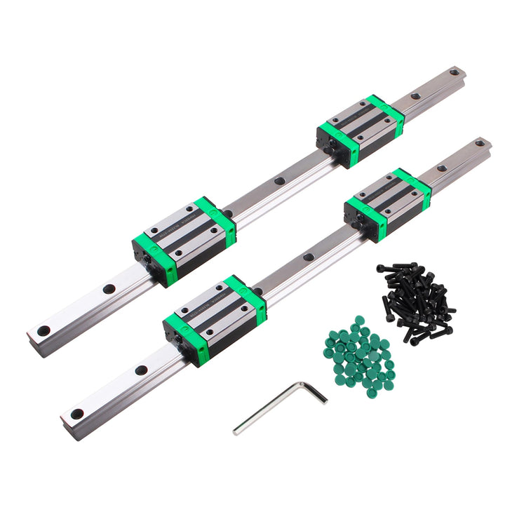 HGR20 Linearführung set 2 Stücke HGR20-1200 mm Linearführungsschiene + 4 Stück HGH20 Gleitblock für