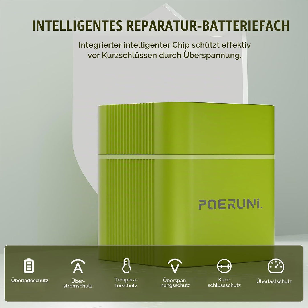 POERUNI.1.5V AAA Akkus Wiederaufladbar mit Ladegerät Wiederaufladbare AAA und AA Akkus,Lithium Batte