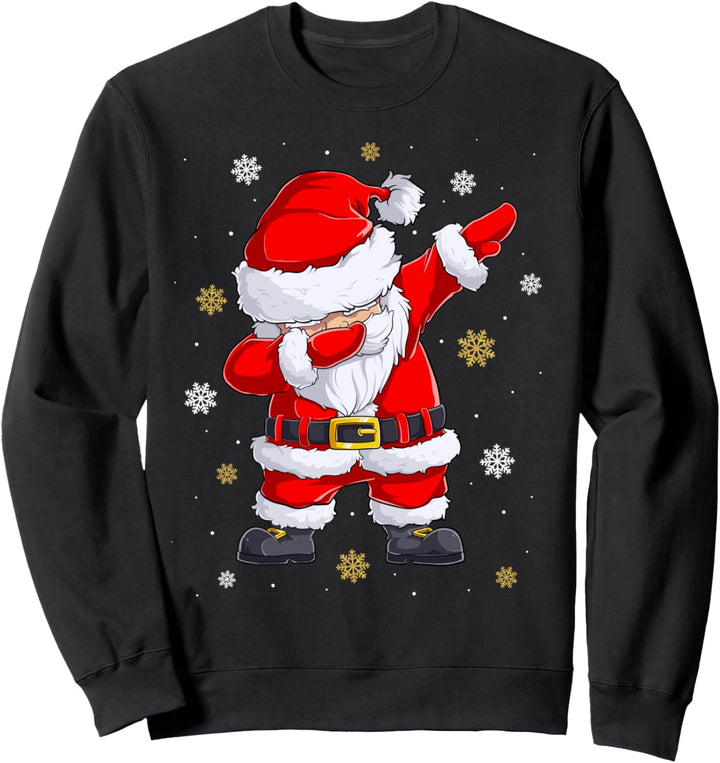 Weihnachten Dabbing Weihnachtsmann Kinder Männer Geschenke Sweatshirt