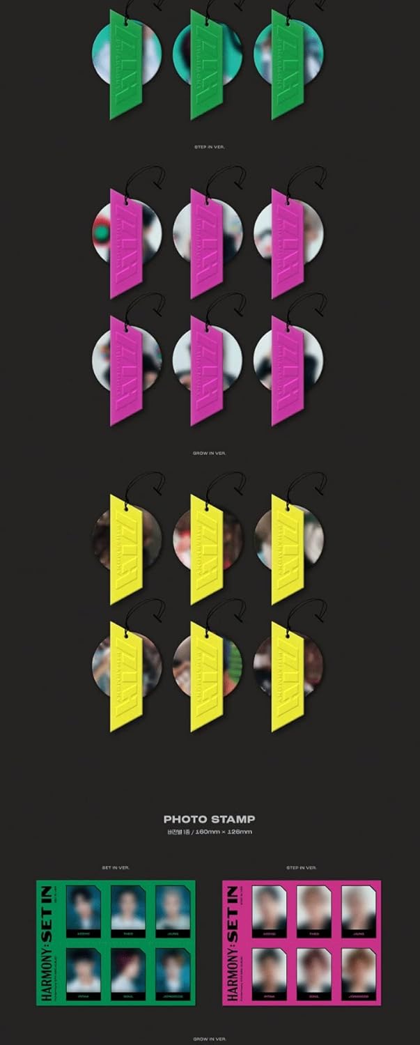 P1Harmony HARMONY : SET IN 5th Mini Album Contents+Poster+Booklet+Standing photocard+Logo tag+Photo