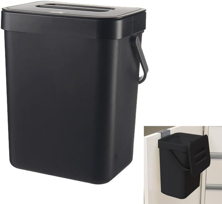 Biomülleimer, 3L Abfalleimer Mit Deckel, Komposteimer Küche, Windeleimer Geruchsdicht, Aufhängen Kom