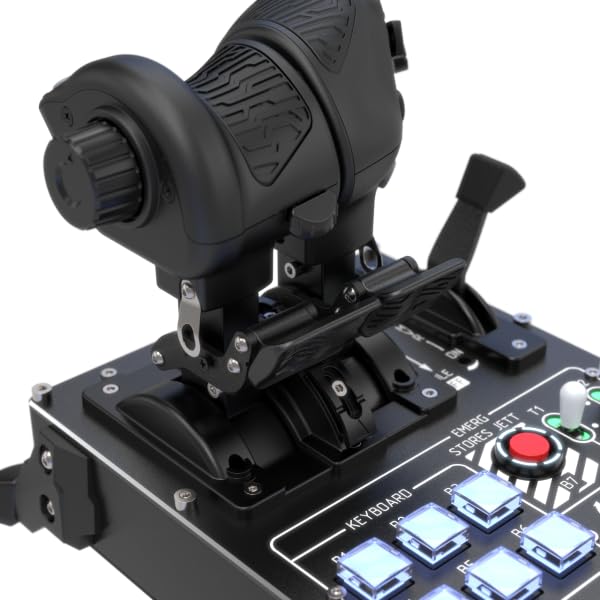 VIRPIL Controls VMAX Prime Throttle (Premium-Zweimotoriger Gashebel, Einstellbare Rastpunkte, Flugsi