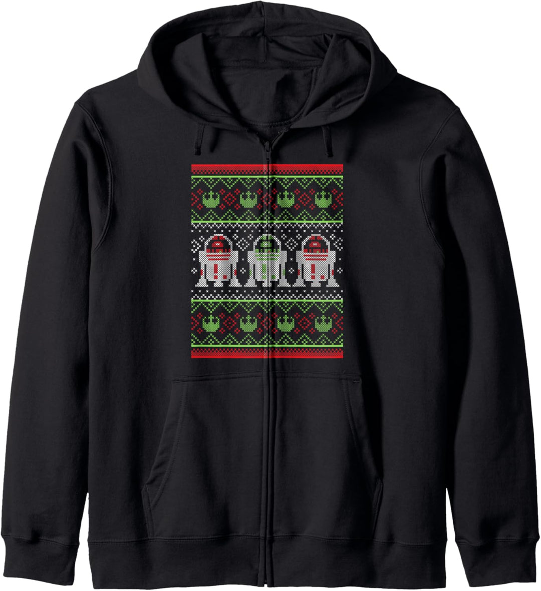 Star Wars R2-D2 Ugly Christmas Sweater Rebel Kapuzenjacke