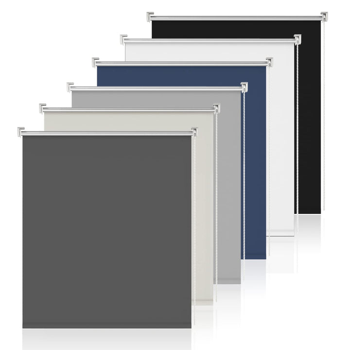 Verdunklungsrollo Klemmfix Rollo ohne Bohren Dunkelgrau B40 x H150cm-Stoffbreite 35cm Fenster Verdun