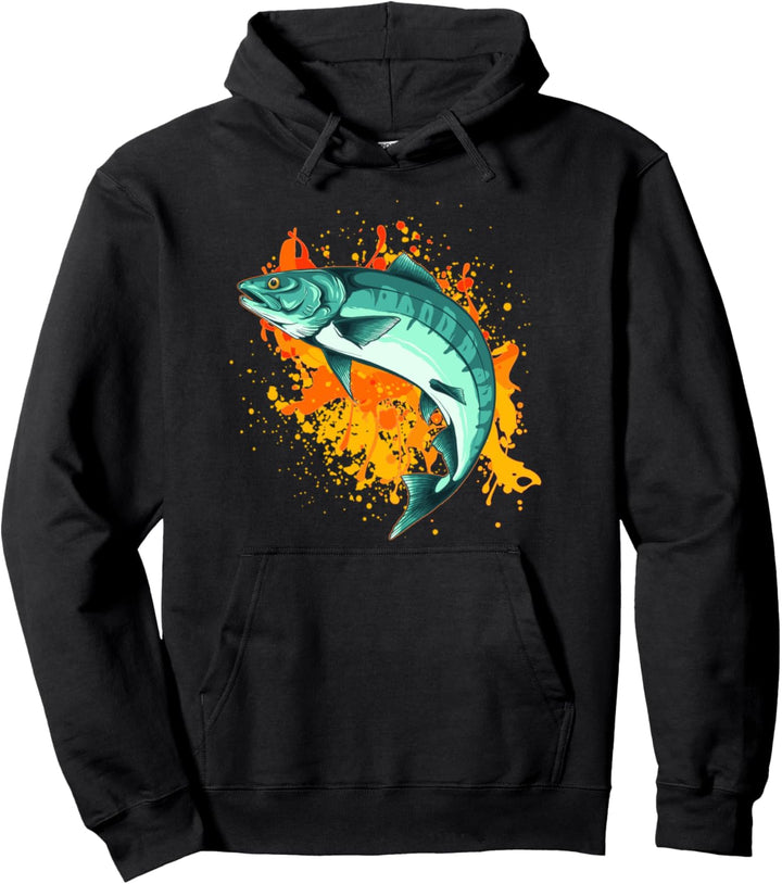 Angler Fischer Fischen Forelle Fische Angel Natur Angeln Pullover Hoodie