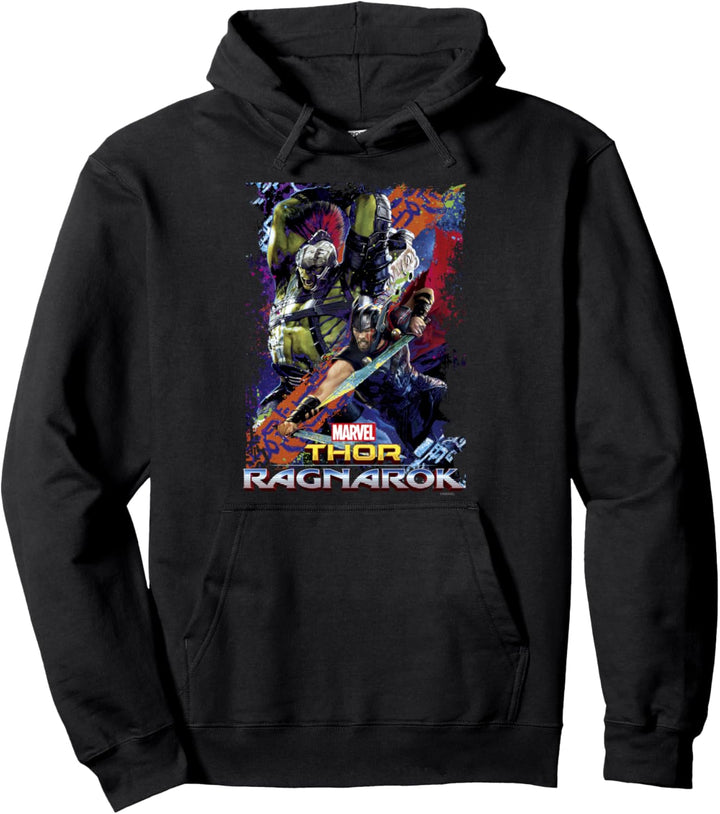 Marvel Thor Ragnarok Hulk Neon Pop Poster Pullover Hoodie