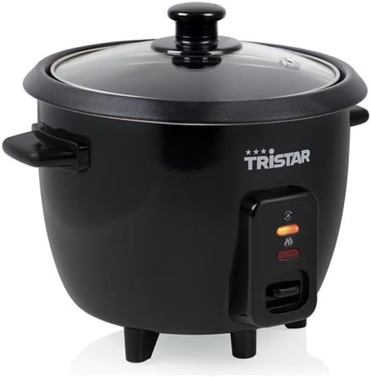 TRISTAR RK-6141 Elektrischer Reiskocher mit Dampfgarer, 0,6 l
