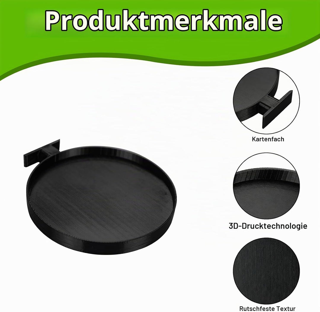 2 Stück Pflanzentablett Pflanzenhalter Rund Akustikpaneele Zubehör Ohne Bohren Regal für Akustikpane