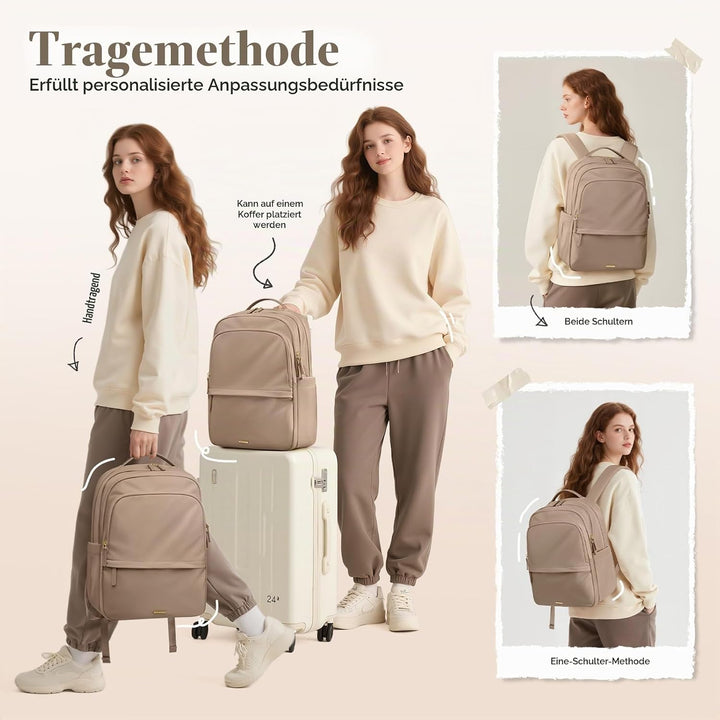 GOLF SUPAGS Multifunktional Handgepäck Rucksack, Schulrucksack Teenager, Rucksack Damen für Schule,