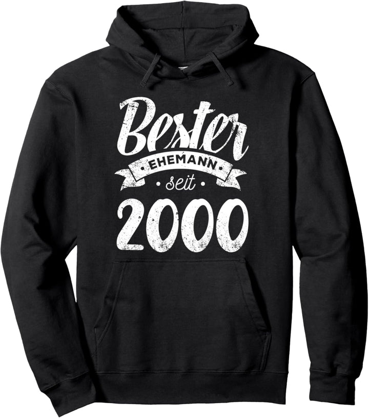 Bester Ehemann seit 2000 zum 22. Hochzeitstag Vintage Retro Pullover Hoodie