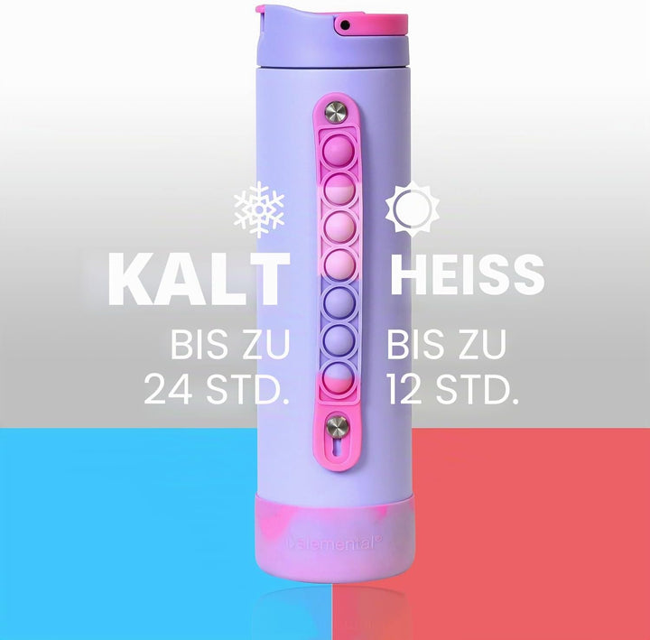 Elemental Iconic Isolierte Wasserflasche 590ml - Lilac Tie Dye 590 ml Lilac Tie Dye, 590 ml Lilac Ti