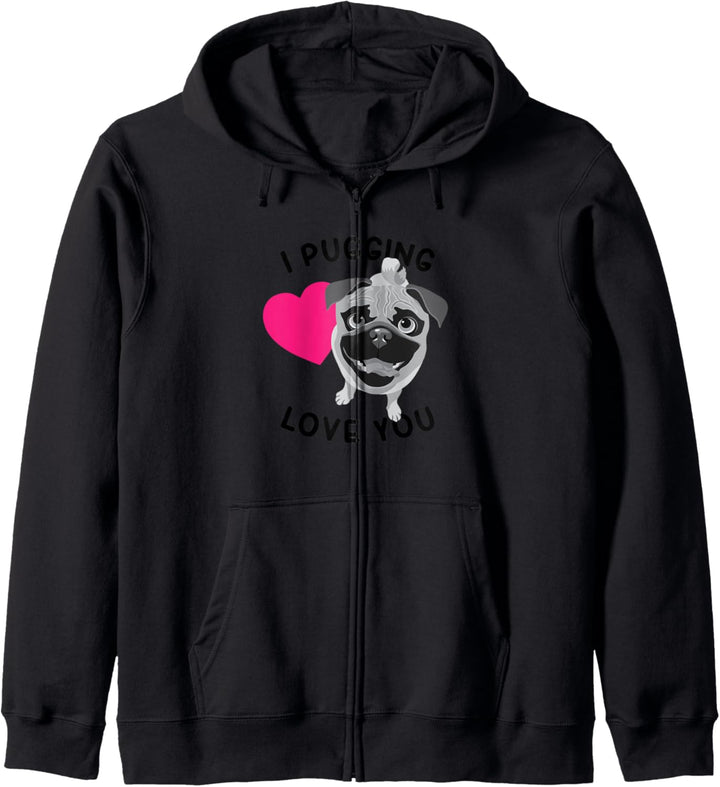 Ich liebe dich. Lustiges Hunde Geschenk Fun Kapuzenjacke