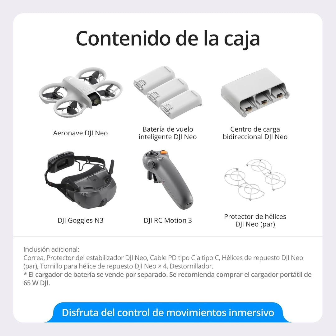 DJI Neo Motion Fly More Combo mit Landeplatz, Mini Drohne mit 4K UHD-Kamera, 135g selbstfliegende Dr
