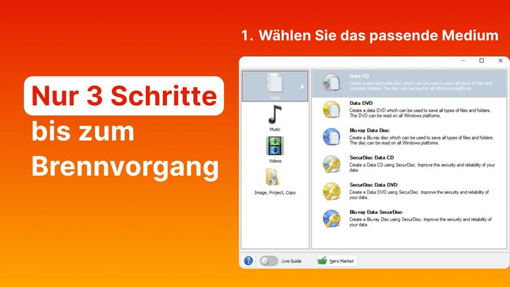 Nero Das Original | Nero Burning ROM 2024 | Brennprogramm | Brennen, Kopieren, Sichern, Rippen | CD