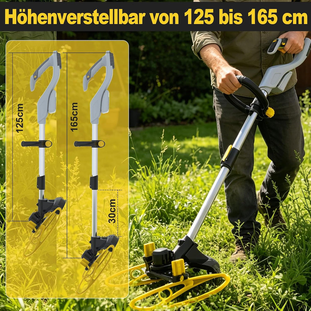 Akku Rasentrimmer mit Akku für Makita Akkus【Aussenläufermotor】 DD, DD