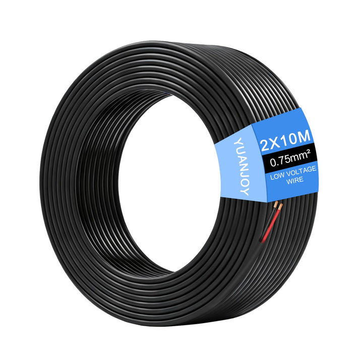 KFZ Kabel 2x0,75mm² 10m Kupfer Flach Flexibel Universal 0.75mm² 10 Meter, 0.75mm² 10 Meter