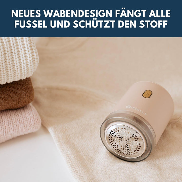 Fusselrasierer elektrisch – Fusselentferner &amp; Entfussler für Kleidung, kompakt &amp; tragbar – wiederauf