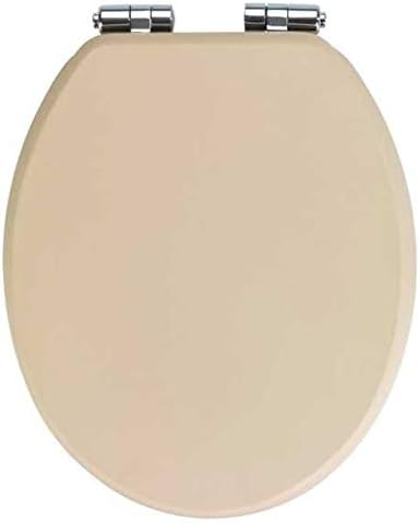 WENKO WC-Sitz Cuero Beige, Toilettensitz mit Absenkautomatik in Lederoptik aus feuchtigkeitsresisten