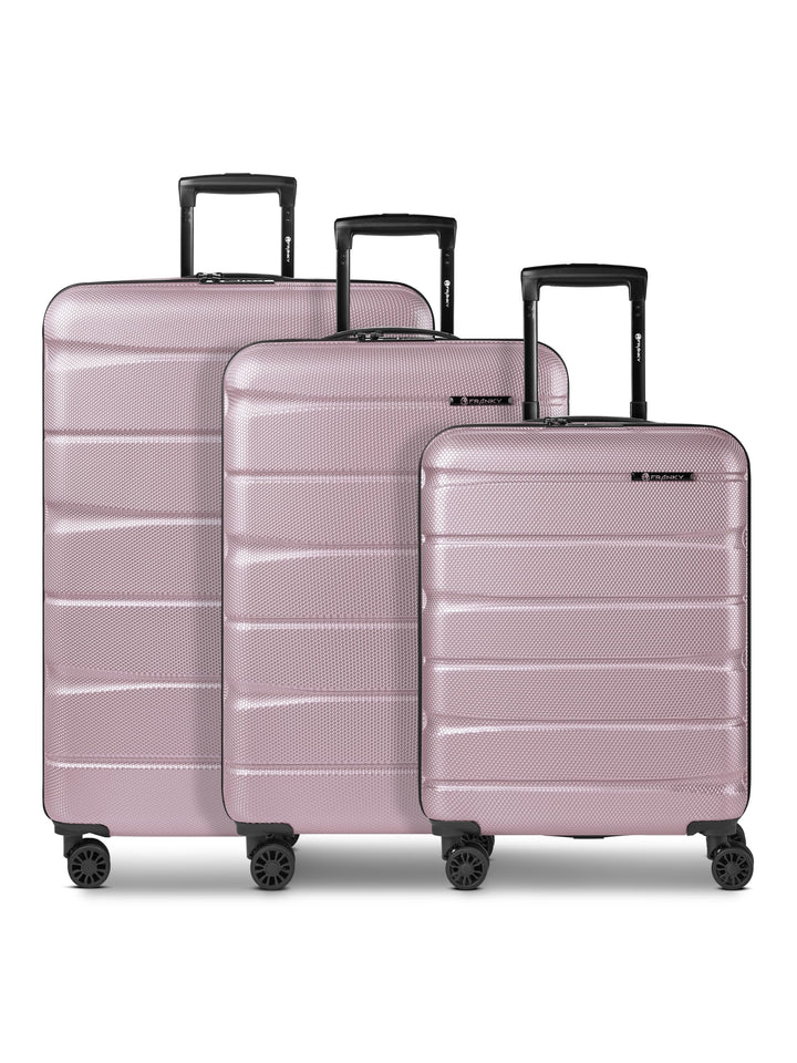 Franky Munich 4.0 Koffer Set | Trolley Hartgepäck - Handgepäck Koffer mit 4 Rollen Einer Dehnfalte,