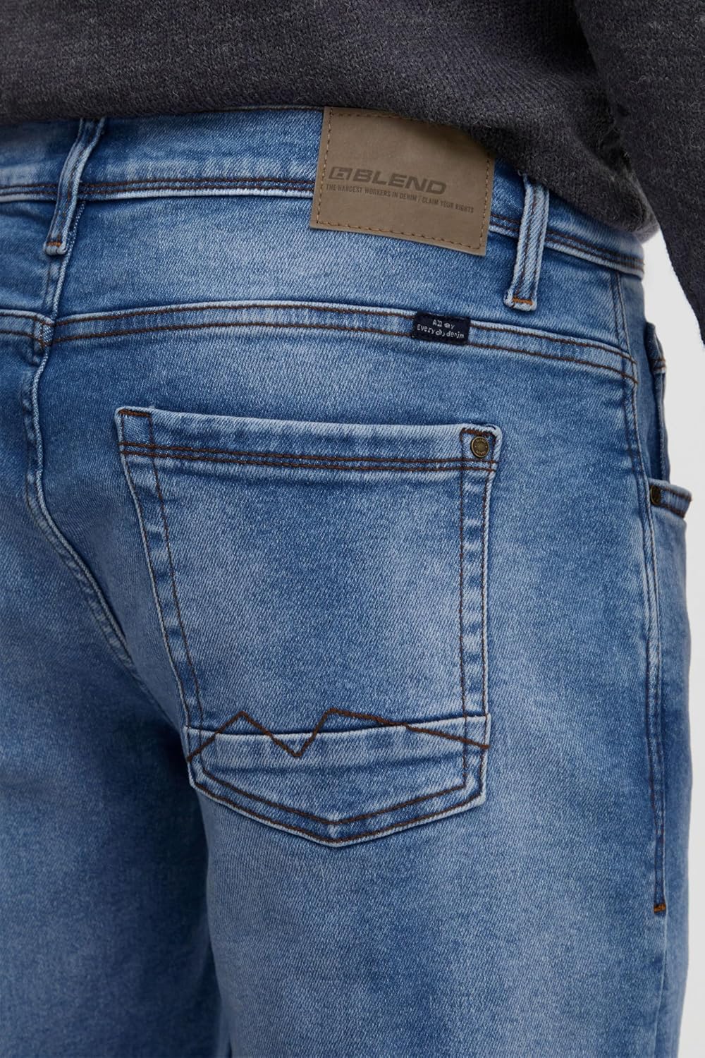 Blend 20714216 Herren Jeans Hose Denim mit Stretch Multiflex 5-Pocket Blizzard Fit Regular Fit 31W /
