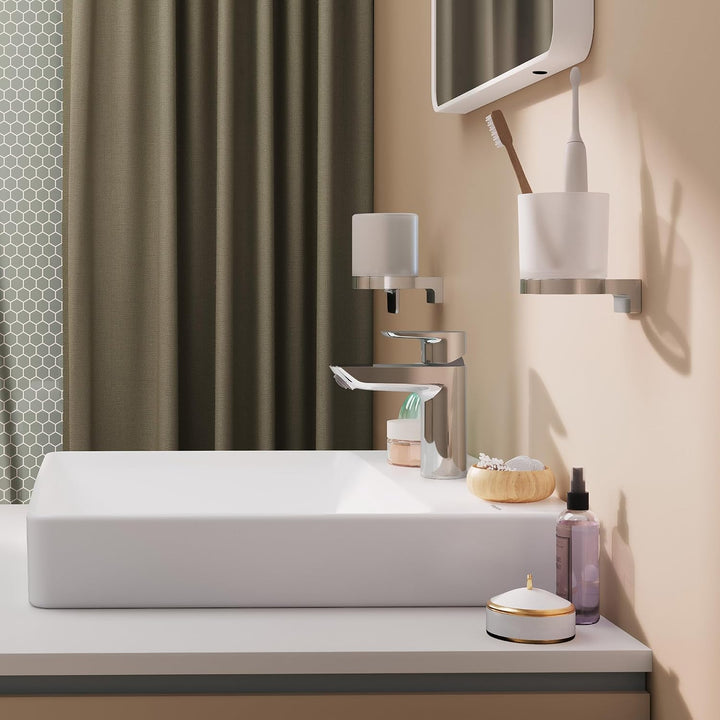 hansgrohe Neovis Q - Waschtischarmatur mit Push-Open Ablauf, energiesparend (CoolStart), Wasserhahn