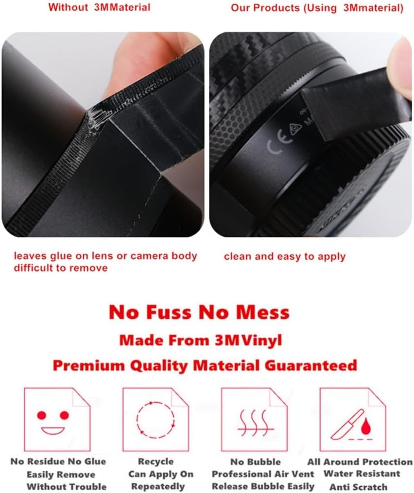 Anti-Kratz-Kamera-Aufkleber für Sony E 18–135 mm F3.5–5.6, Schutzfolie, Körperschutz, Aufkleber, 18–