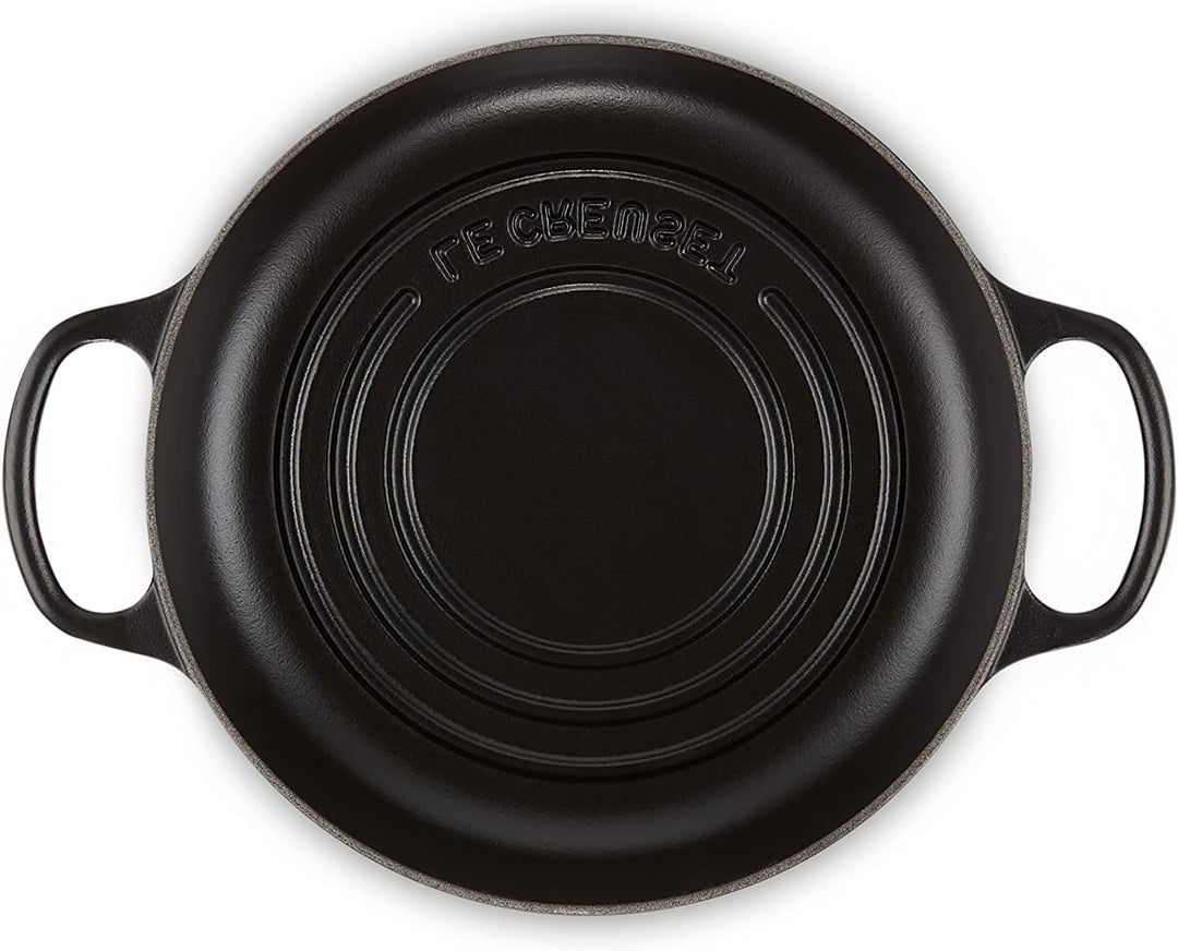 Le Creuset Signature Gusseisen Brot Bräter, 24cm, Schwarz Matt, 21301240000430, Schwarz Matt