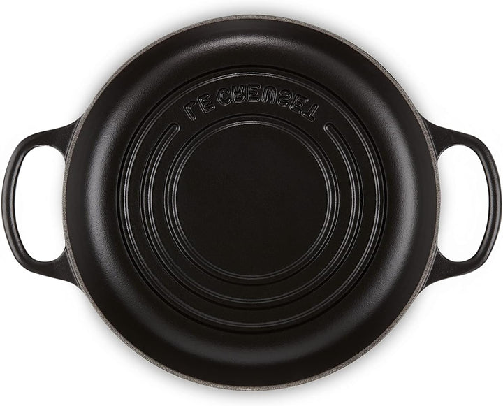 Le Creuset Signature Gusseisen Brot Bräter, 24cm, Schwarz Matt, 21301240000430, Schwarz Matt