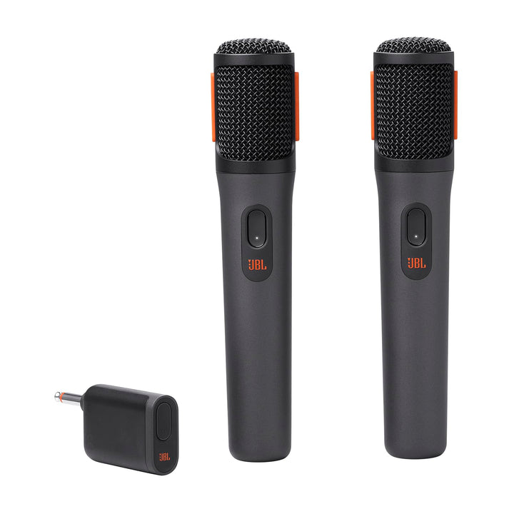 JBL PartyBox Wireless Mic – Set mit zwei digitalen kabellosen Mikrofonen und eingebautem Popfilter –