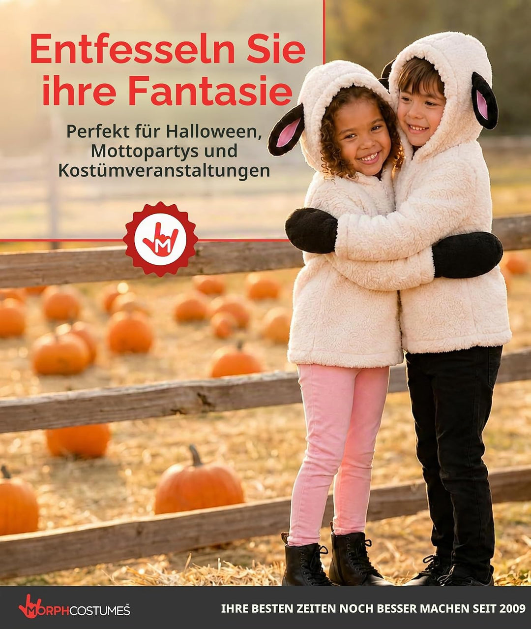 Fun Shack Schaf Kostüm Kinder, Tier Halloween Kostüm Kinder XL Weiss, XL Weiss