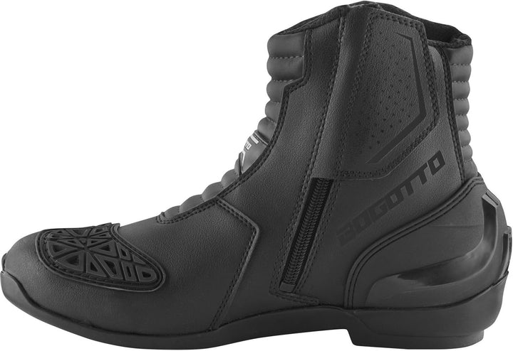 Bogotto Cartagena perforierte Motorrad Stiefel, schwarz, 44 Schwarz 44 EU, Schwarz 44 EU