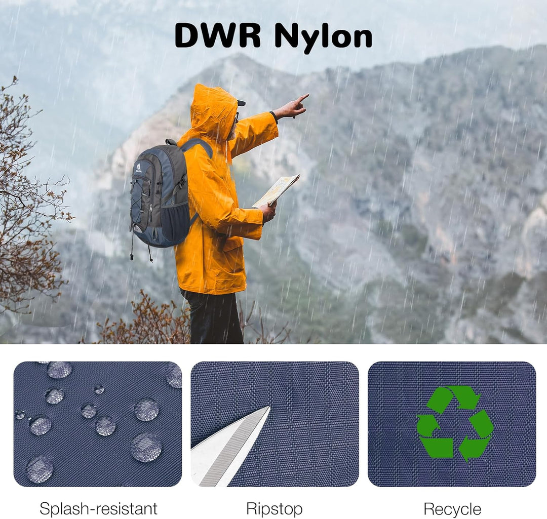 25L Wandernrucksack Damen Herren, Outdoor Rucksäcke Tagesrucksäcke, Wasserdichter Reiserucksack für