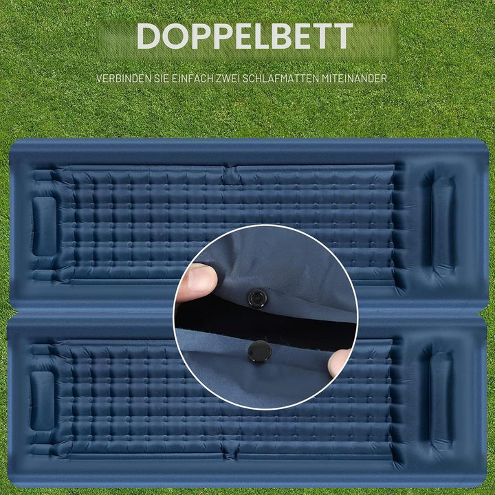 Isomatte für Camping, extra dick 12,7 cm, mit integrierter Fusspumpe Super King, Super King