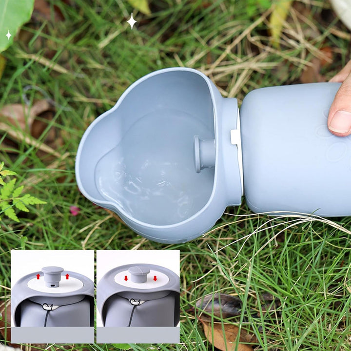 Tragbare -Wasserflasche – Hunde-Wasserflaschen zum grau B, grau B