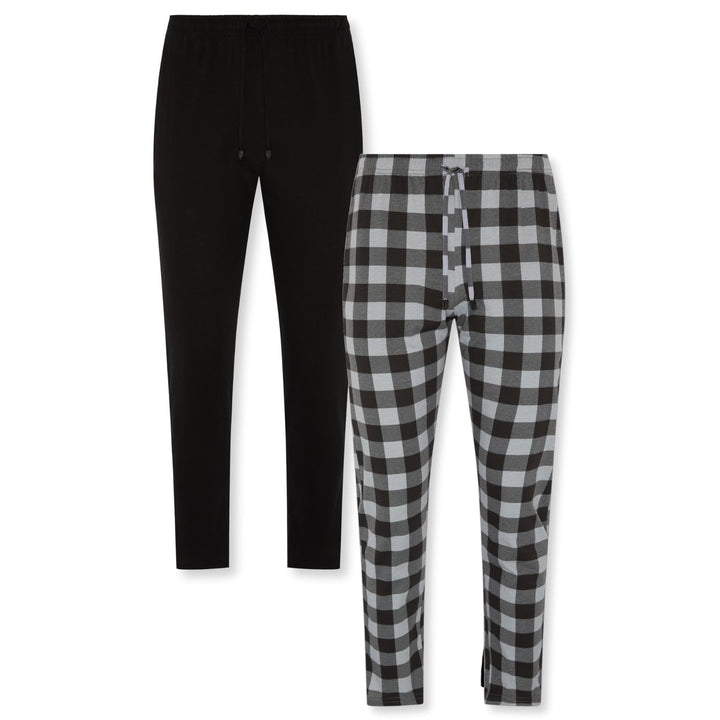 FM London 2er-Pack Pyjama für Herren - Leichte Herren-Pyjamahose, Loungewear und Nachtwäsche - Reich