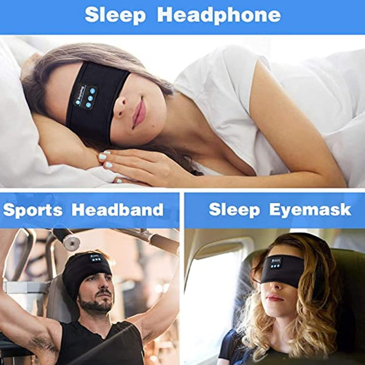 Drahtlose Sportkopfhörer, Schlafkopfhörer, Bluetooth 5.2-Kopfband, HD-Stereolautsprecher, Schlaf, Tr