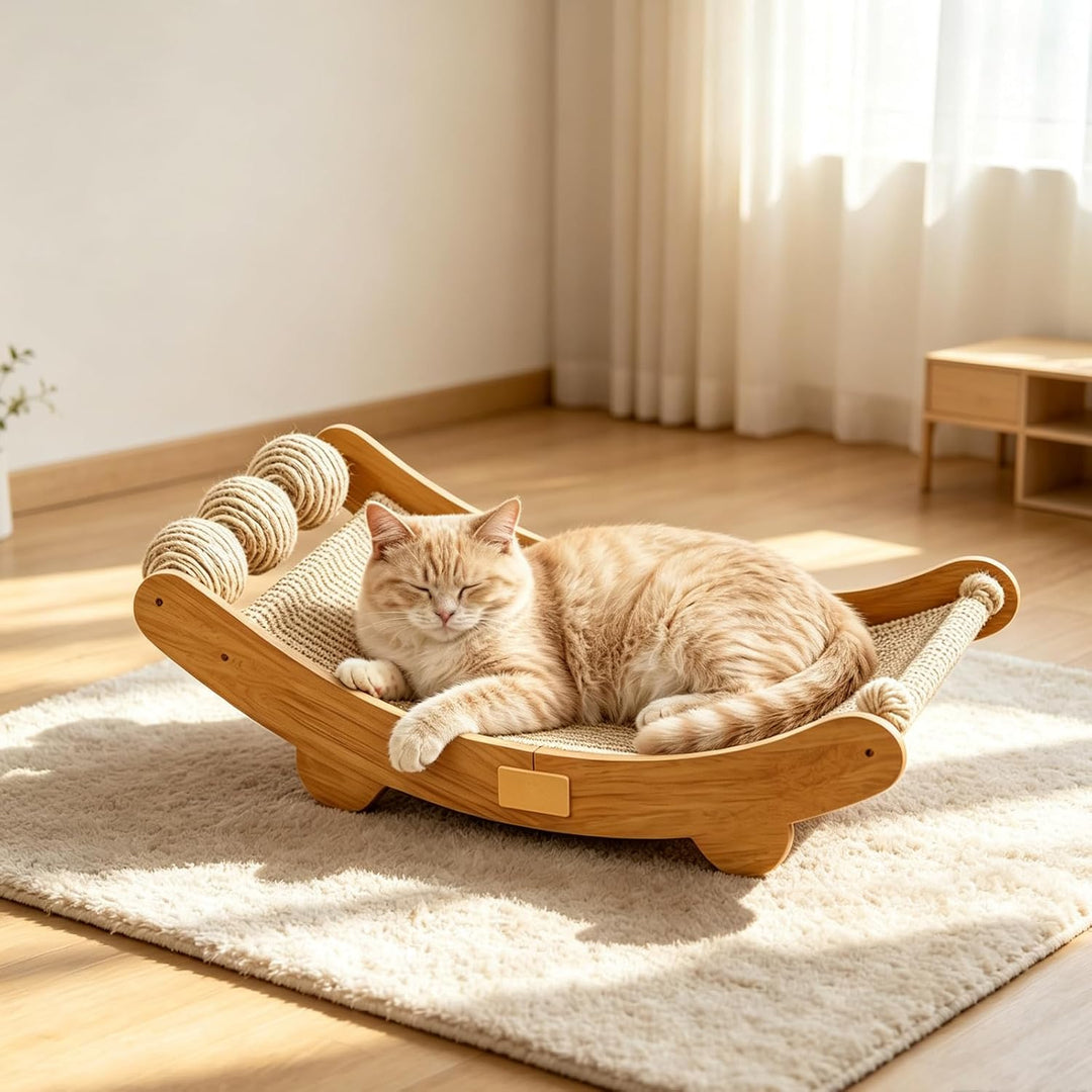 Kottwca Sisal Kratzbrett Katze, 3-IN-1 Kratzpappe für Katzen 64,5 x 31,5 cm