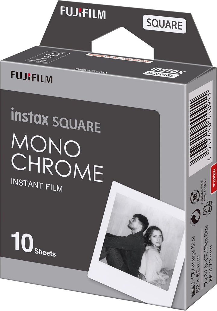 instax™ Square Film, Monochrom, 1x10