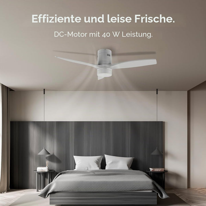 Cecotec Deckenventilator EnergySilence Aero 5600 Classic White, 132 cm, White