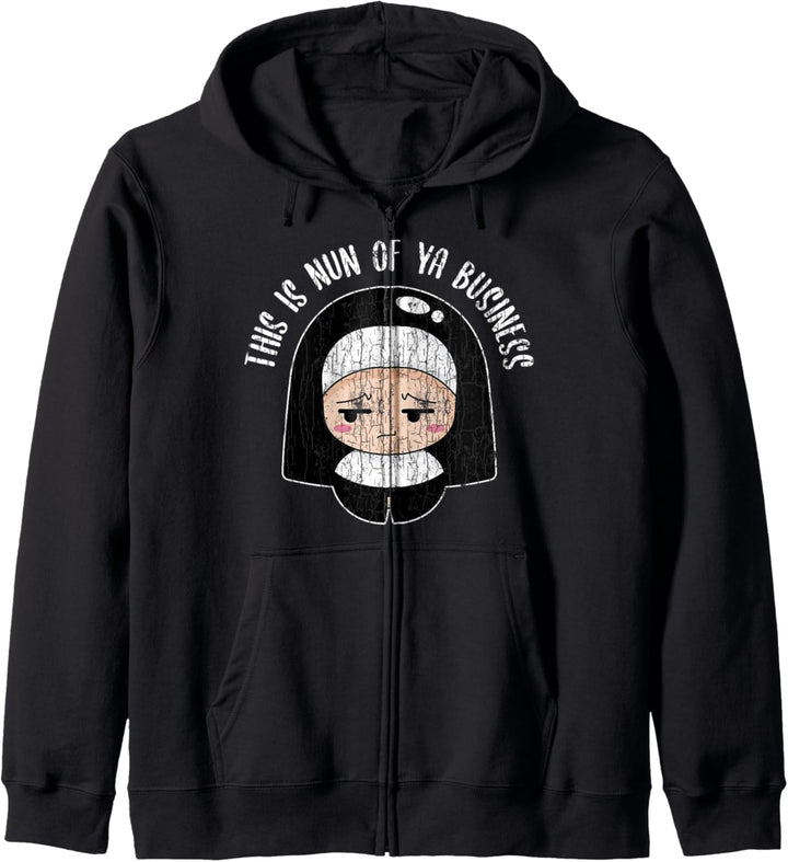 Lustige Nonne deines Business Designs Kapuzenjacke