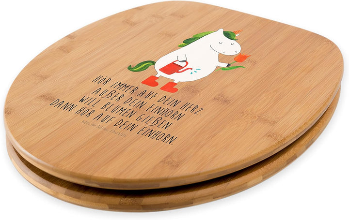 Mr. &amp; Mrs. Panda Motiv WC Sitz Einhorn Gärtner - Geschenk, Toilette, Pegasus, WC-Sitz, Garten, Klobr