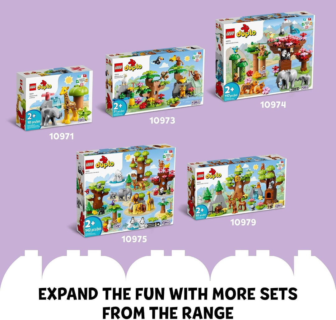LEGO DUPLO Wild Animals of the Ocean Set 10972, with Whale and Turtle Sea Animal Figuren &amp; Playmat,