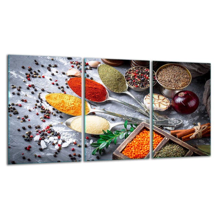 TMK ArtDeko Herdabdeckplatte 3 Teilig 3x30x52 cm - Spritzschutz Herdabdeckung – Herdschutz aus Siche