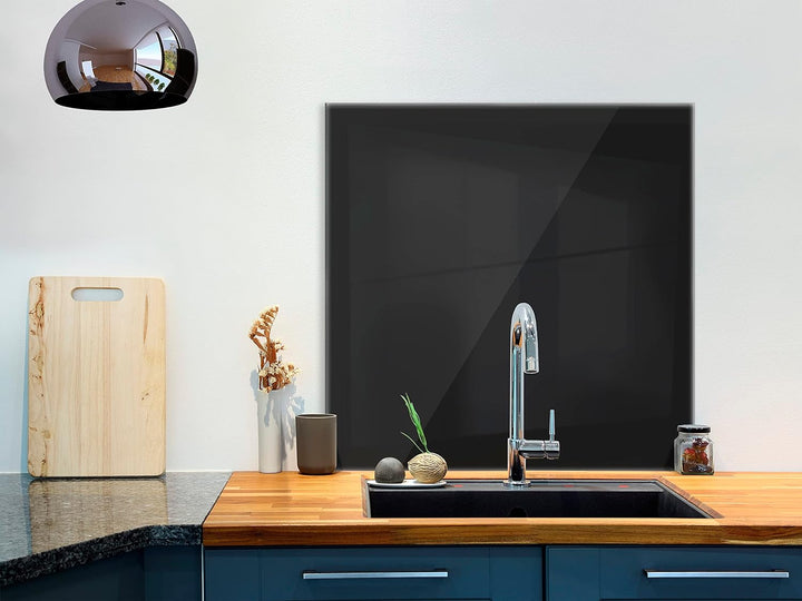 murando Spritzschutz Glas für Küche 60x60 cm Küchenrückwand Küchenspritzschutz Fliesenschutz Glasbil