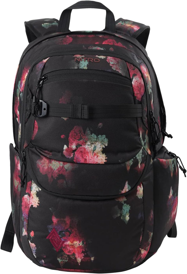 Nitro Future Hero Rucksack Schulrucksack mit Organizer Schoolbag Daypack mit 17 Zoll Laptopfach Blac