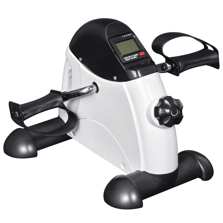 HOMCOM Mini Heimtrainer Fitnessbike Pedaltrainer mit LED Display 5 Modelle Arm und Beintrainer Fitne