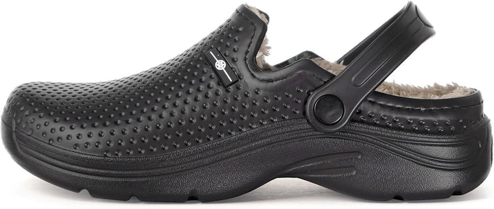Eagsouni Damen Herren Lined Clogs Winter Hausschuhe Gefüttert Pantoletten Gartenschuhe Wärme Pantoff