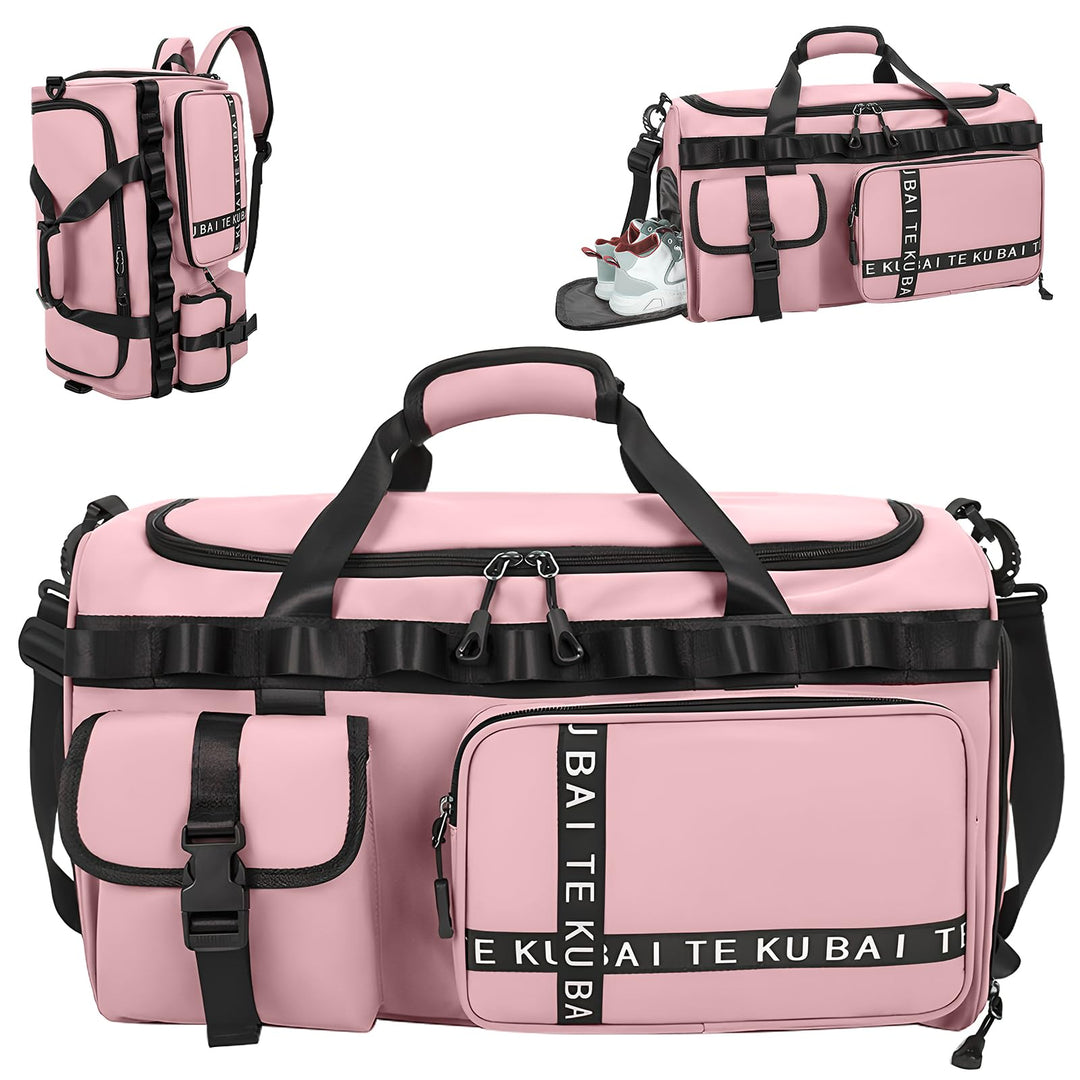 Sporttasche Reisetasche für Damen und Herren, Gross 65L Sporttaschen mit Schuhfach &amp; Nassfach, Large
