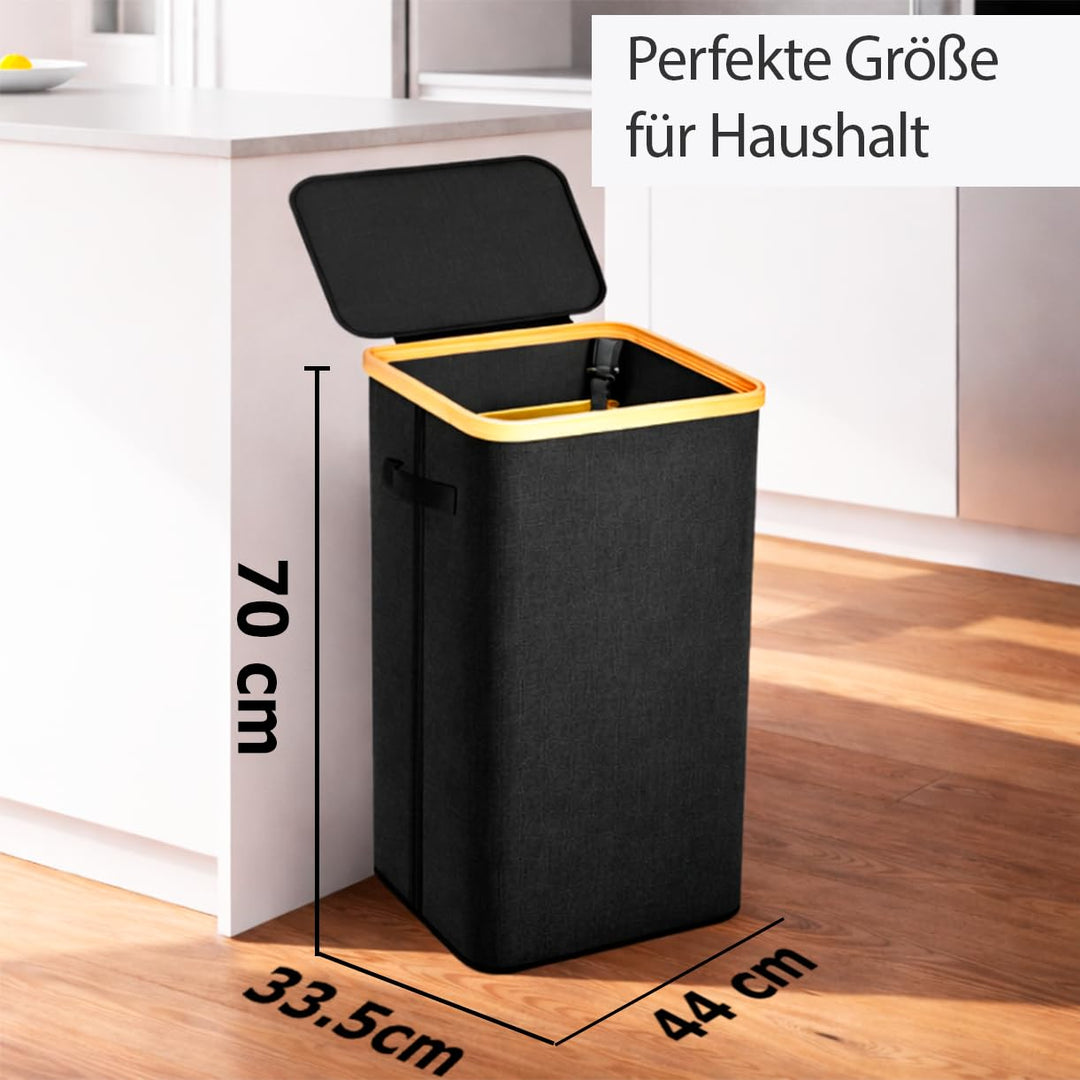 Gelber Sack Ständer Stabil mit Deckel – Müllsackständer &amp; Müllständer 70-120L, Gelber Sack Halter, M